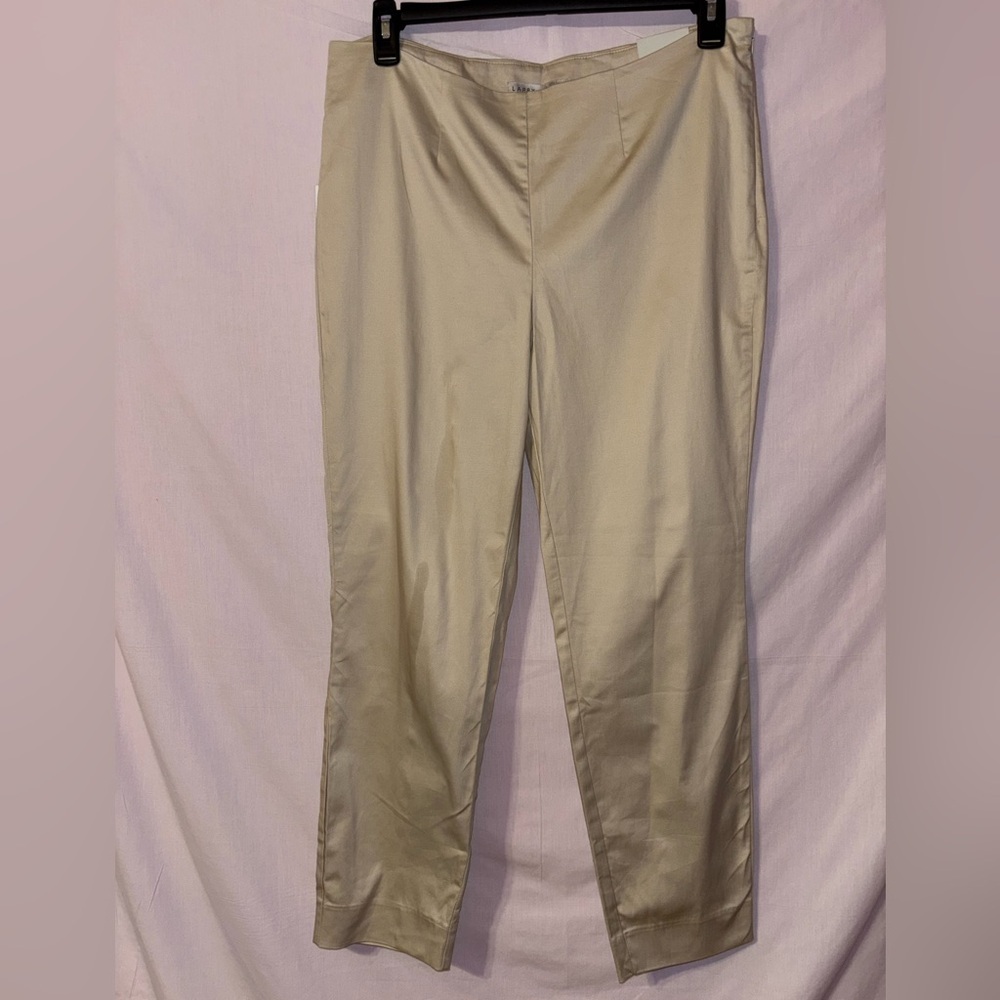Larry Levine Classic Cream Trousers